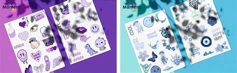 140+ Pcs Vibrant Aesthetic Color Vinyl Stickers - Full Mood ...