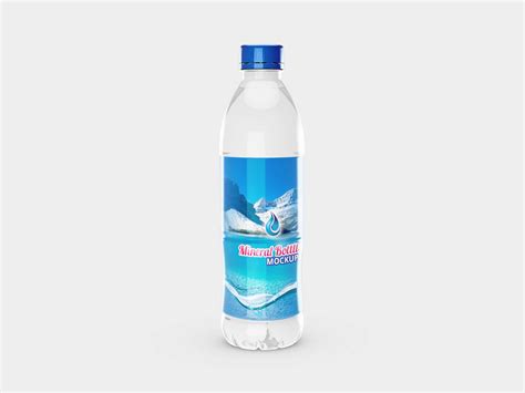 Free Mineral Bottles Mockups (PSD)