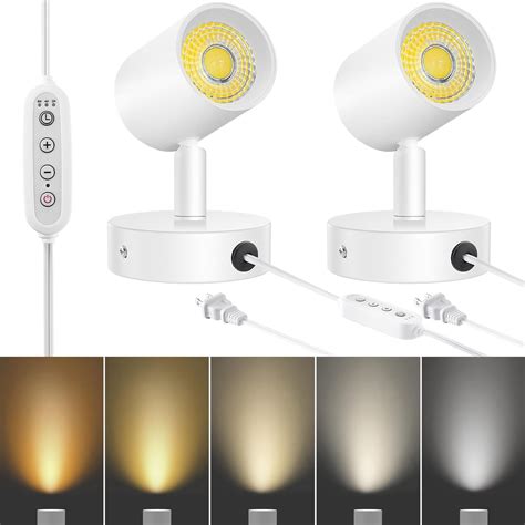 VANoopee 5 Color 10W LED Spot Lights Indoor Uplighting with Timer ...
