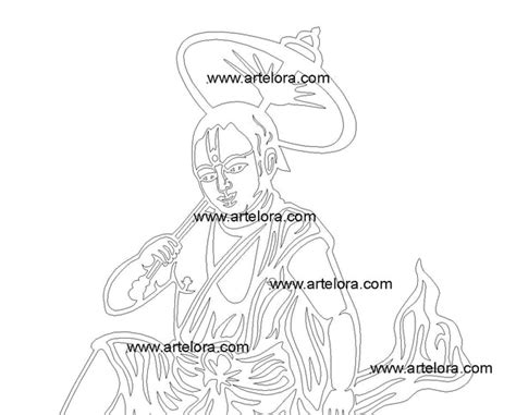 2D Modern Art Vaman Avatar (Vishnu Dashavatara) – ArtElora