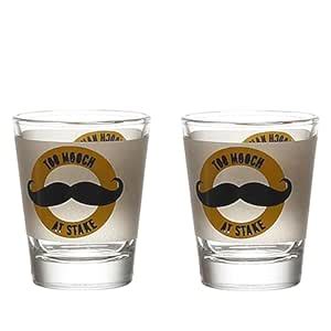 Buy Ek Do Dhai Mooch Print Shot Glasses Set of 2| Shots Glasses| Heavy ...