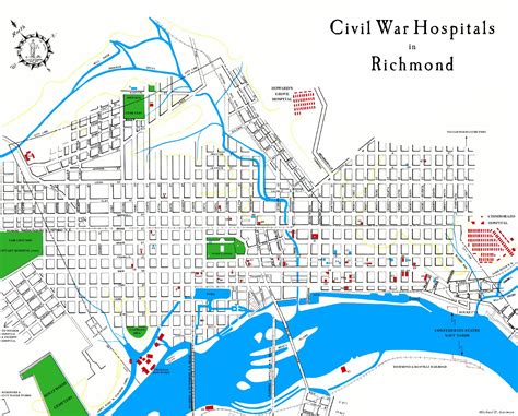 Map of Richmond Hospitals