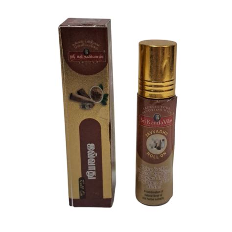 Sri Kandha Vilas Javvadhu Attar Roll-On 6ml – Pure, Long-Lasting Natur ...