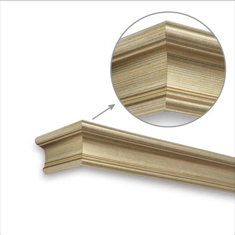 Window Pelmets Straight Brush Gold