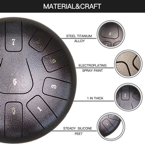 Tongue Drum Handpan Hand Ethereal Drums Music | Ubuy India