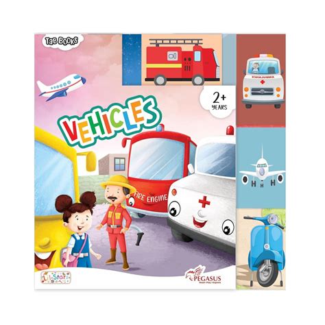 Tab Books Vehicles Board Book for Kids – Early & Fun Learning Book wit ...