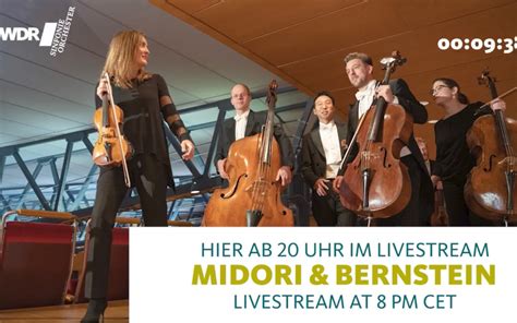 WDR｜美岛莉 & 小提琴·伯恩斯坦-小夜曲/马勒-百花之章·第一交响曲/肖斯塔科维奇-降E大调第九交响曲 op.70｜Midori ...
