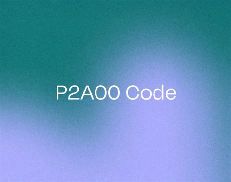 Image result for Nissan P2A00 Engine Code