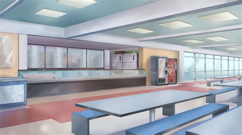 Anime School Cafeteria