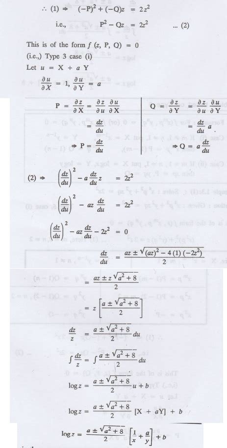 Solved Example Problems based on p.d.e equations reducible to standard ...