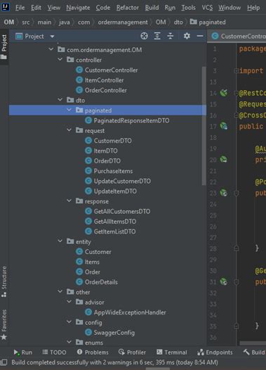 Image result for Order Management System Spring Boot Project