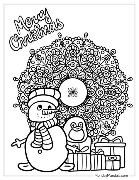 32 Christmas Mandala Coloring Pages (Free PDF Printables)