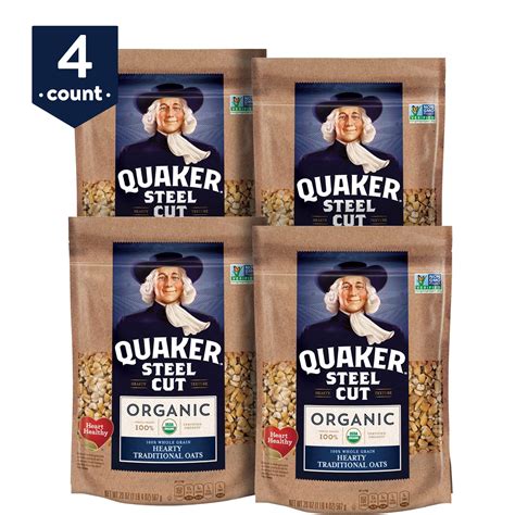 Quaker Steel Cut Oats, Cook on Stove or Microwave, 20 oz Resealable ...