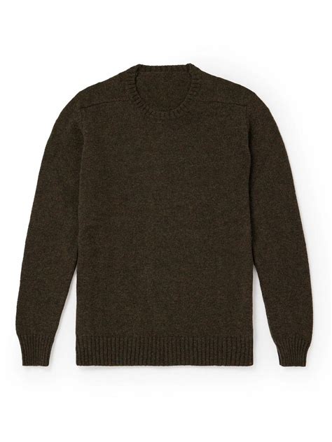 Anderson & Sheppard - Shetland Wool Sweater - Brown Anderson & Sheppard