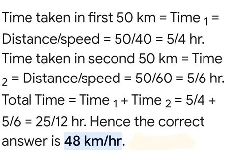 A car covers first half of the distance between two places at - Brainly.in