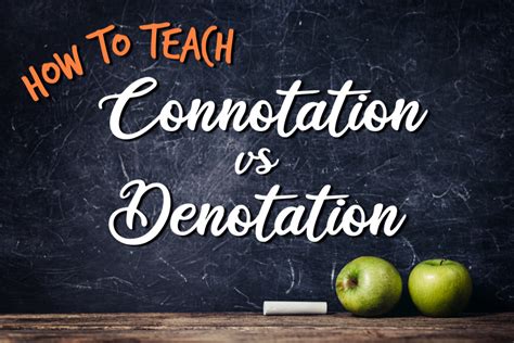 Connotation vs Denotation Examples 的图像结果