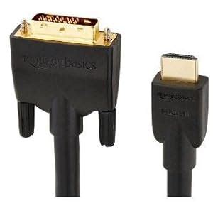 Amazon Basics HL-007347 HDMI Input to DVI Output (Not VGA) Adapter ...