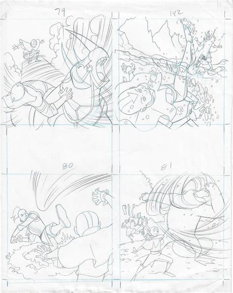 Avatar the Last Airbender trading card art 79 142 80 81 Aang Sokka Zuko ...