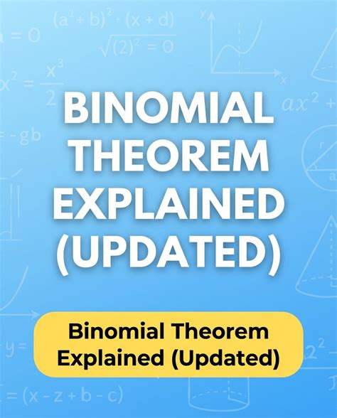Image result for Binomial Theorem Explained