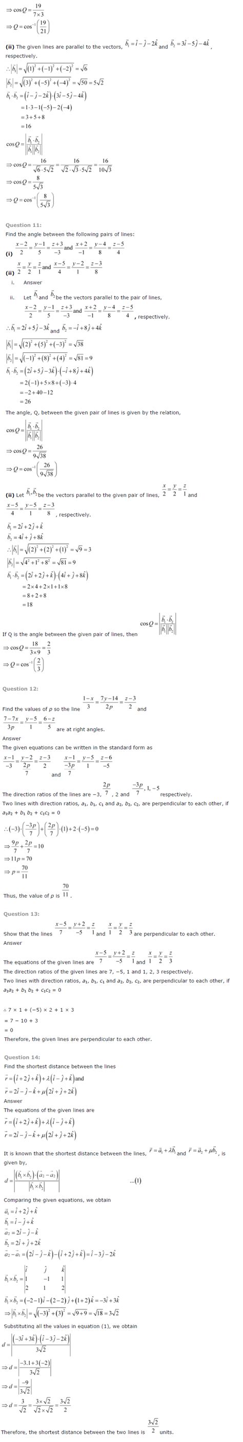 Image result for Class 12 Maths Chapter 11 Three-Dimensional Geometry