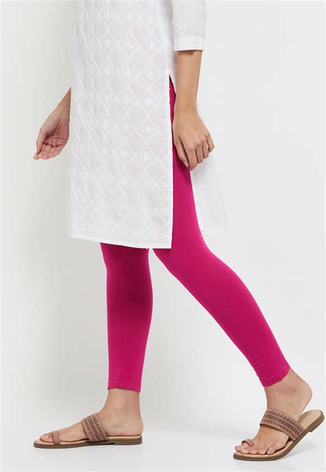 Buy Women Solid Ankle-Length Leggings Online at just Rs. 349.0 ...