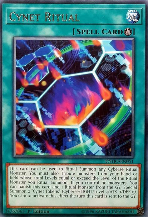 Buy Yu-Gi-Oh! - Cynet Ritual - CYHO-EN051 - Rare - 1st Edition ...