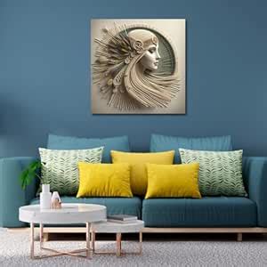 Olive Tree® Wooden Wall Art Canvas Painting for Home, Bedroom & Living ...