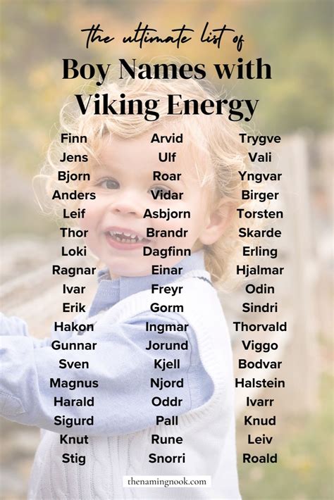 The Ultimate List of Viking Boy Names + Their Meanings | Unique Baby ...