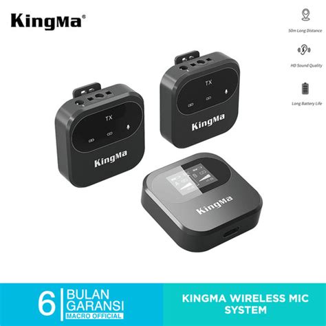 Promo KINGMA Wireless Microphone System KM-VM04 2.4Ghz with Noise ...
