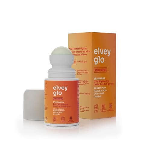 Elvey Essentials Glo Underarm Roll On with 5% AHA BHA | 3.5% Lactic ...