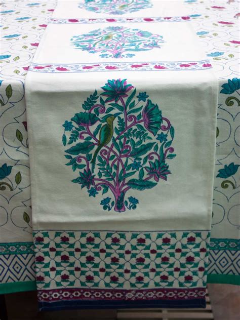 Jaipur Block Print Cotton Table Runner | Pinklay