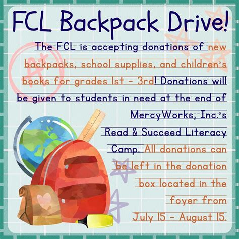 Backpack / School Supply Drive, 406 Chapel Drive, Syracuse, NY, United ...