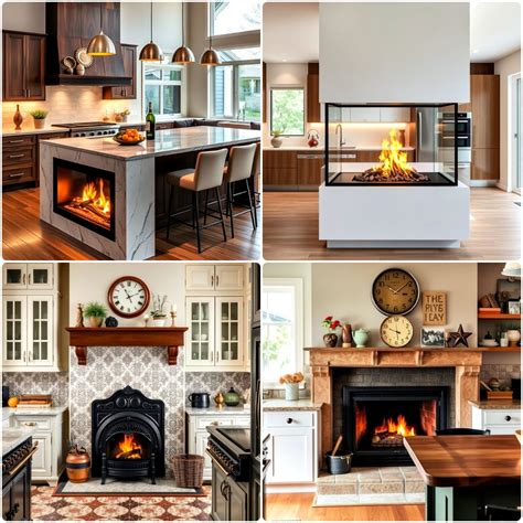 30 Fireplace in Kitchen Ideas to Add Unique Style