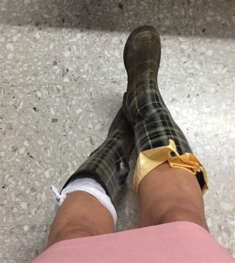 Natalia García guarda con cariño una foto de la cobertura del huracán Otto y desea repetirla ...