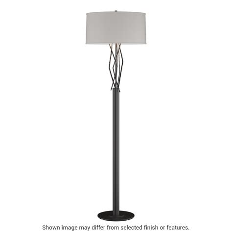 Brindille Floor Lamp - Black - Flax Shade by Hubbardton Forge ...