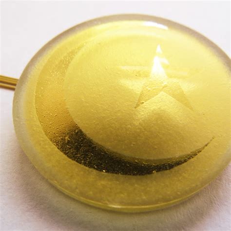 Buy Islamic Symbol Gold-in-Glass Pendant | Auroville.com – Auroville ...