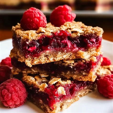 Raspberry Oatmeal Bars - Flavoritely