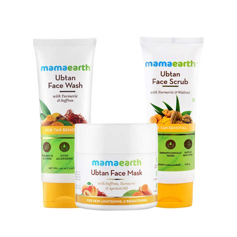 Buy Mamaearth De-Tan Facial Kit (Ubtan face Wash, Ubtan Face Mask ...