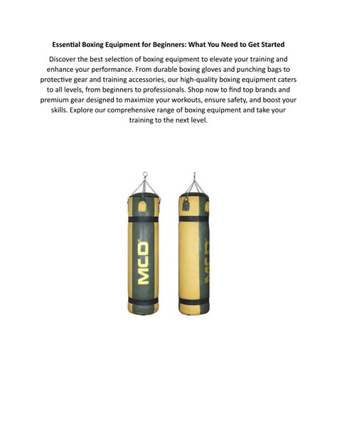 Basic Boxing Equipment 的图像结果