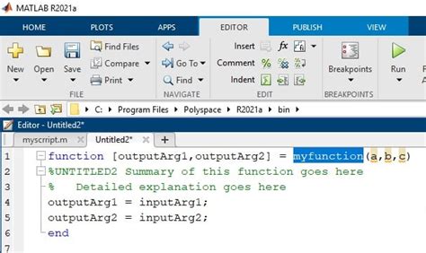 Function MATLAB Example 的图像结果