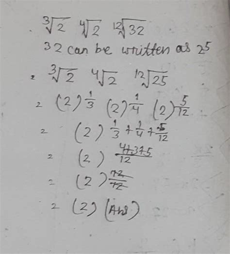 3 root 2 * 4 root 2* 12 root 32 - Brainly.in