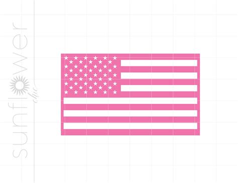 Pink American Flag SVG | Pink US Flag Svg | United States Flag Svg Cut ...