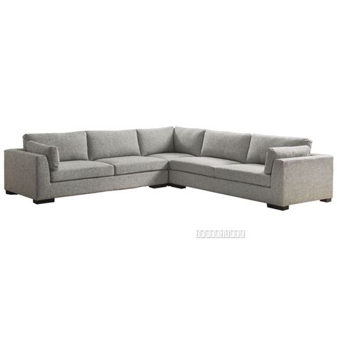 Walcott L Shape Sectional Sofa in Light Grey