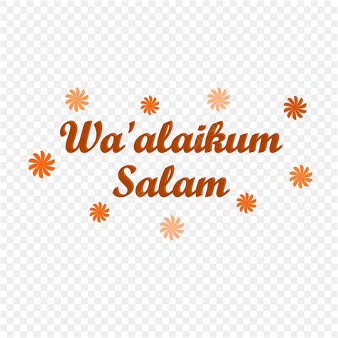 Simples Elegante Amor Wa Alaikum Salam Vector Png PNG , Waalaikum Salam ...