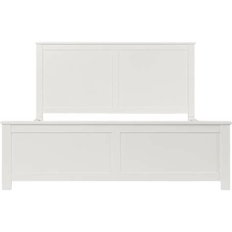 Camden Isle Contemporary White Queen Platform Bed | Solid Pine Wood ...