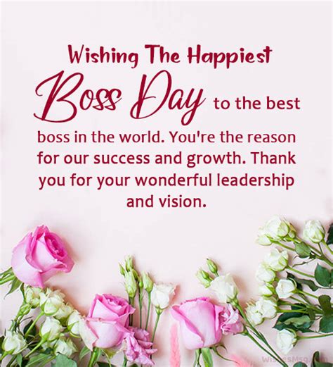 100+ Boss Day Wishes, Messages & Quotes 2025 | WishesMsg