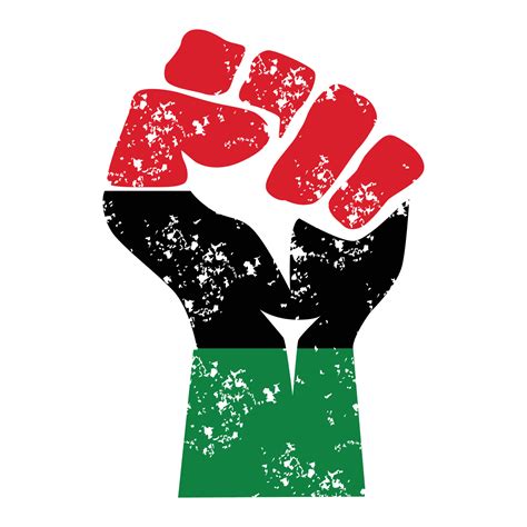 Black Power Fist Africa, Protest, rebel vector revolution poster ...