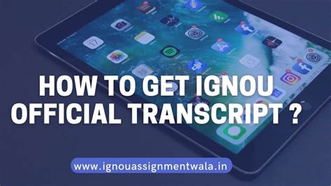 Image result for How to Fill IGNOU Transcript Form