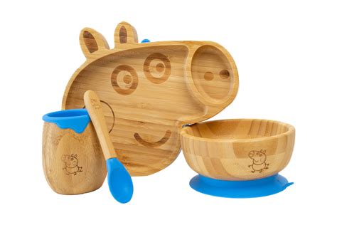 Limited Edition George Pig Bamboo Feeding Set – LittleBird India