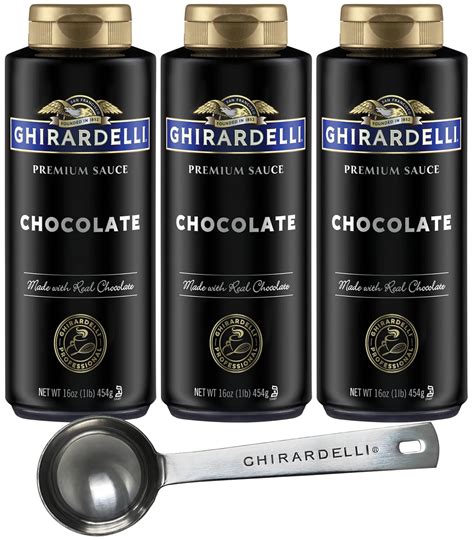 Amazon.com : Ghirardelli Chocolate Sauce, 16 Ounce Squeeze Bottle (Pack ...